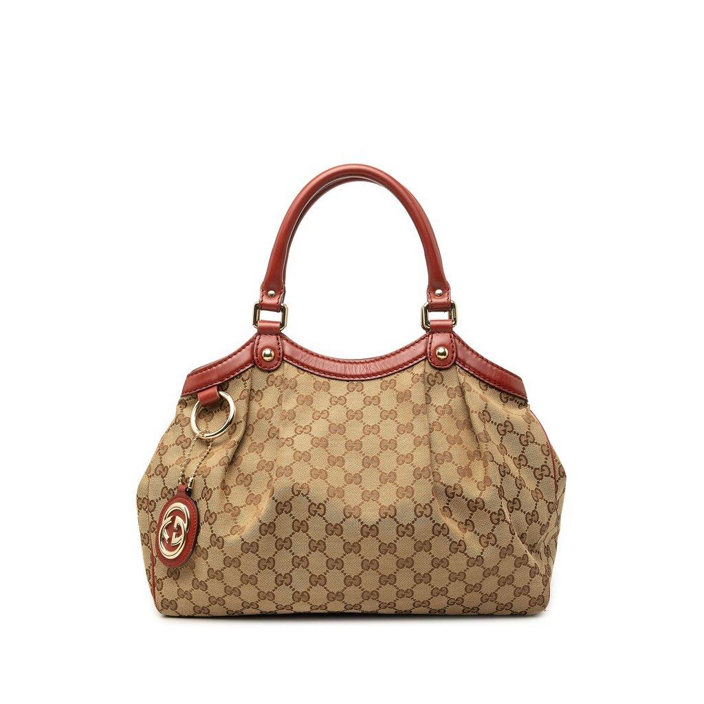 Gucci Medium GG Canvas Sukey Tote
