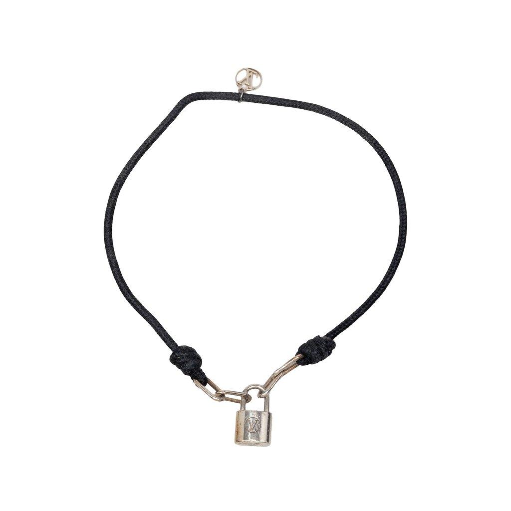 Louis Vuitton Unicef Sterling Silver and Cord Lockit Bracelet