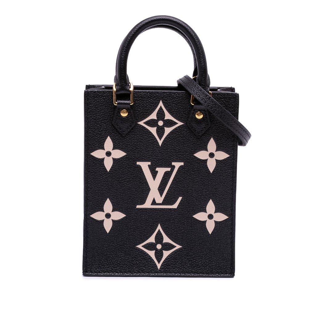 Louis Vuitton ثنائي اللون حرف واحد فقط Empreinte Petit Sac Plat