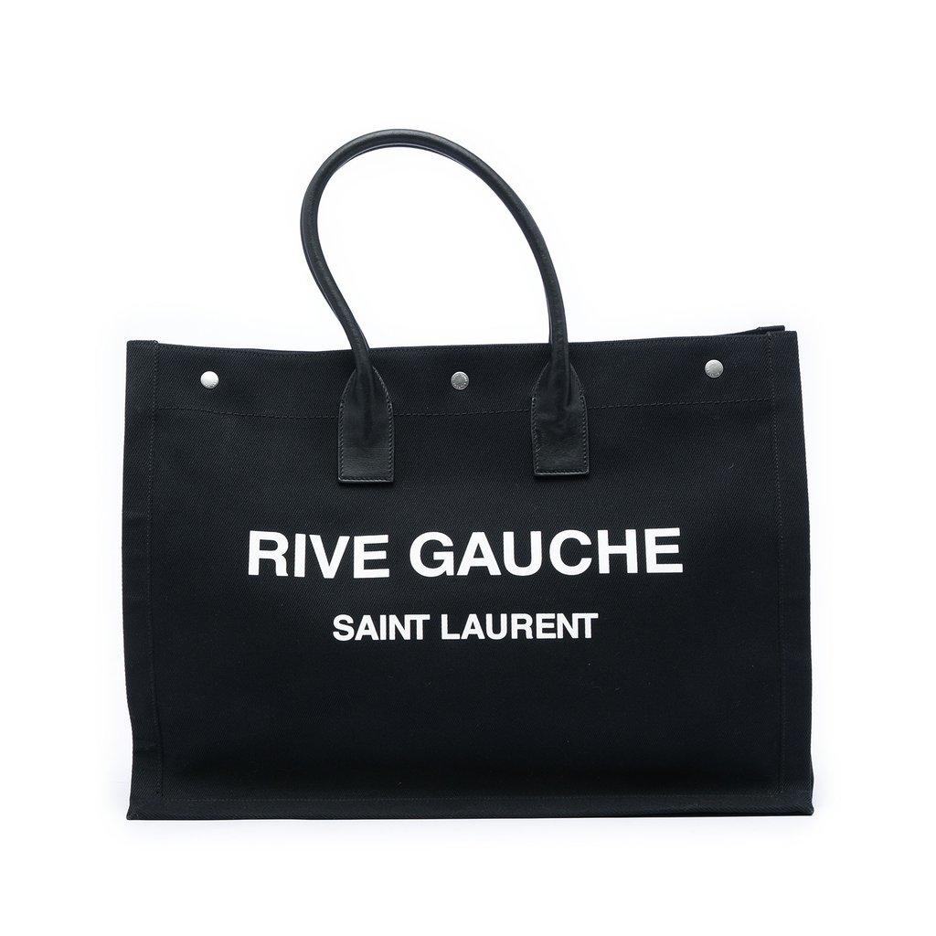 Saint Laurent Large Canvas Rive Gauche Tote
