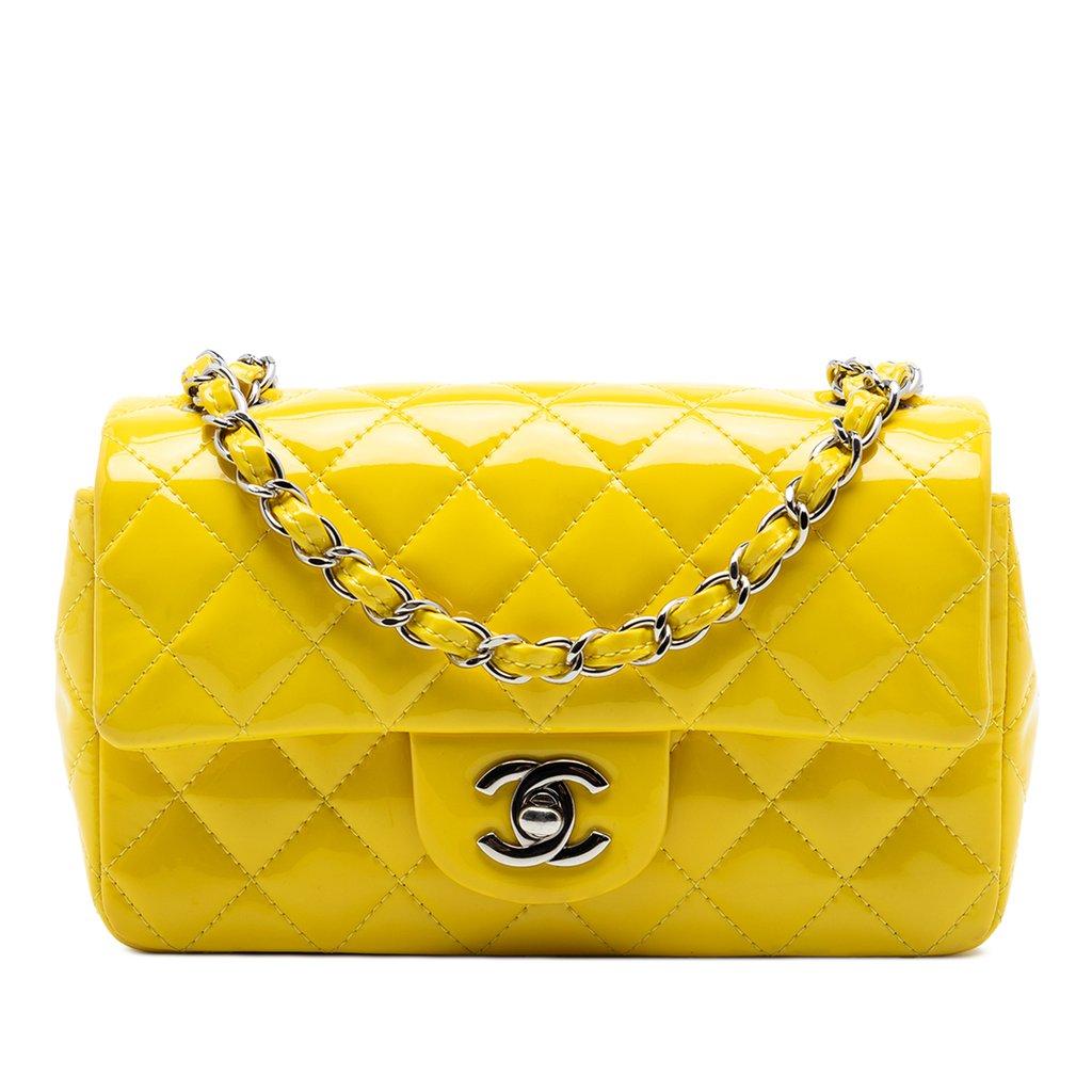 Chanel Mini Rectangular Classic Patent Single Flap