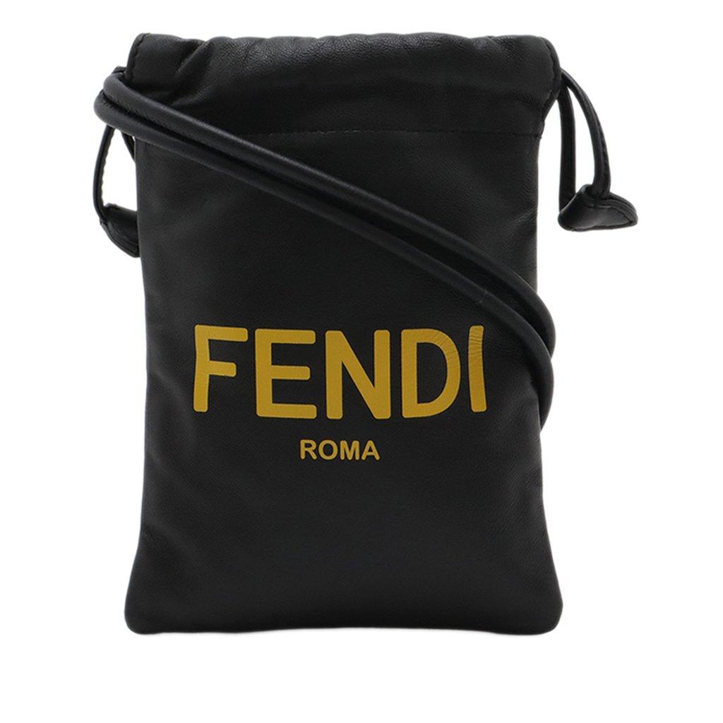 Fendi Nappa Logo Neck Phone Pouch