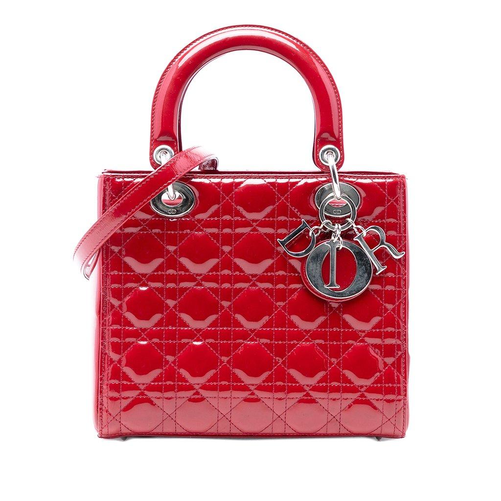Dior متوسط براءة اختراع كاناج ليدي ديور