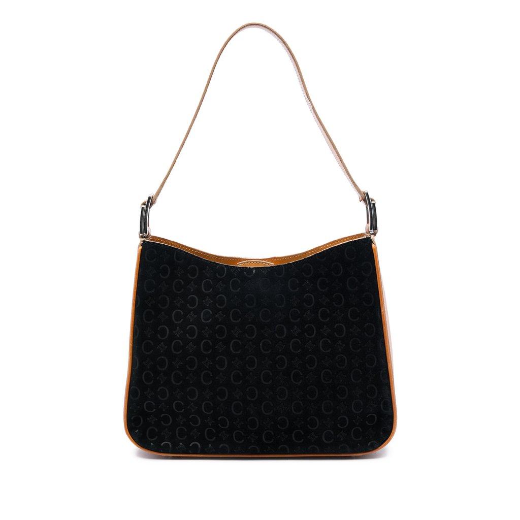 Celine C Macadam Suede Shoulder Bag