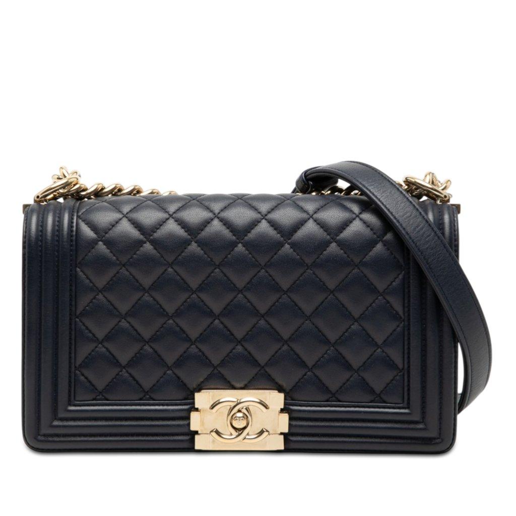 Chanel غطاء سرير أطفال من جلد الخروف المبطن متوسط الحجم