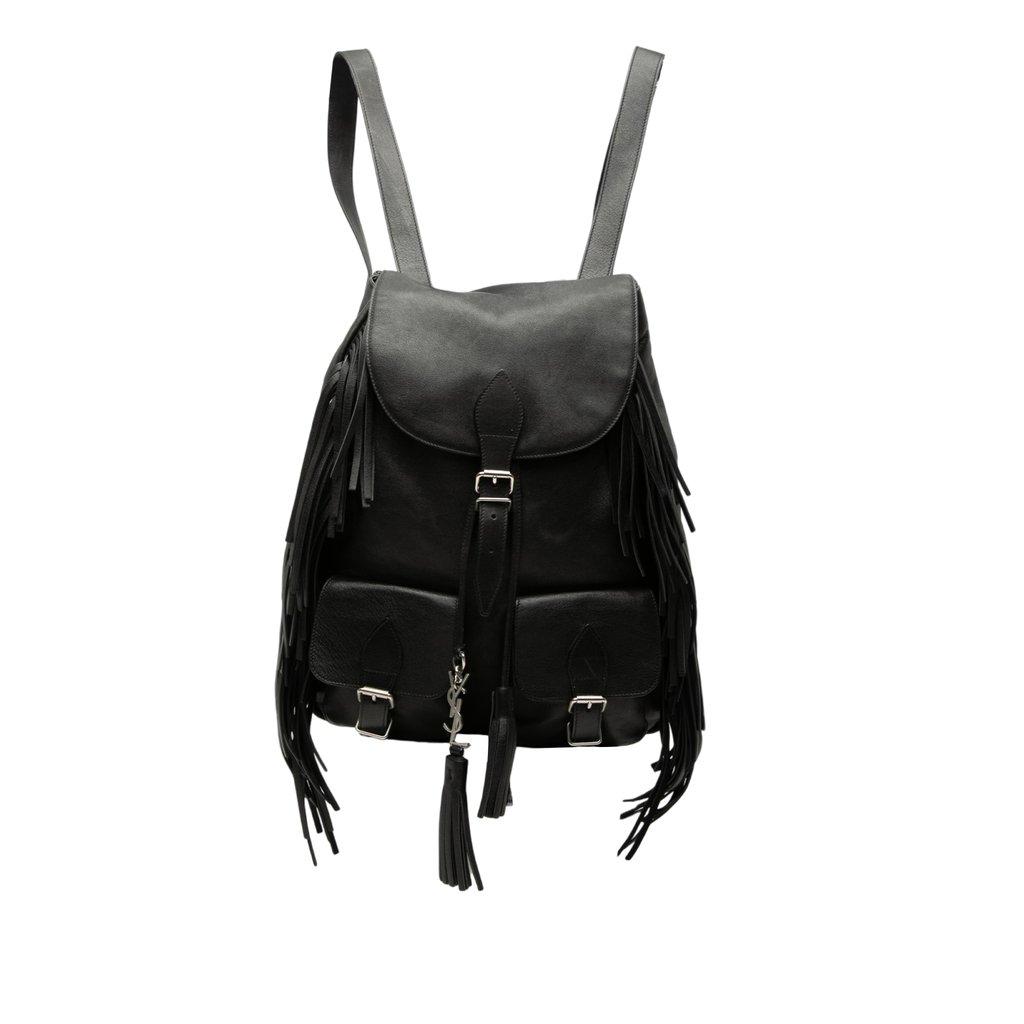 Saint Laurent Calfskin Fringe Festival Backpack