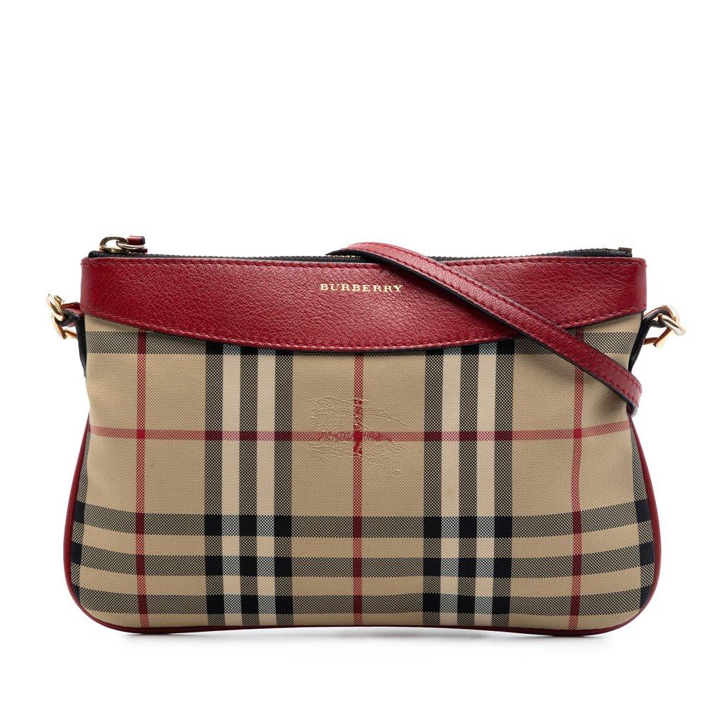 Burberry Haymarket Check Nylon Peyton Crossbody