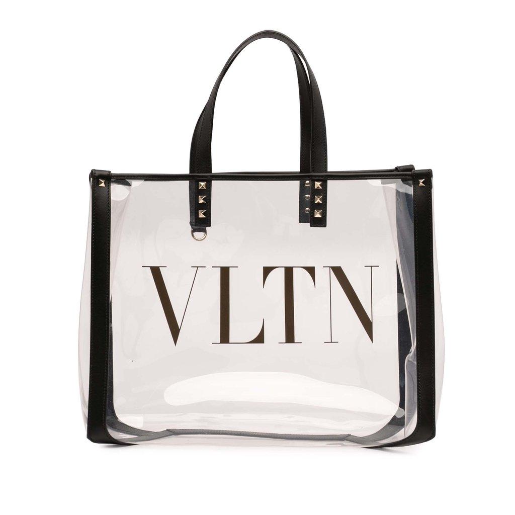 Valentino حقيبة تسوق من مادة PVC VLTN