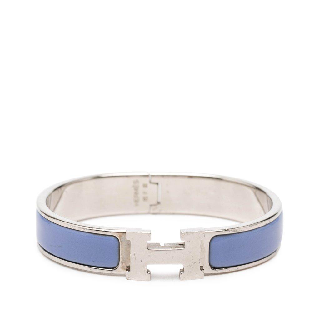 Hermès Narrow Enamel Clic H Bracelet PM