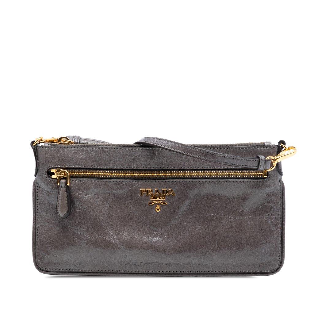 Prada حقيبة كروسبودي فيتيلو شاين