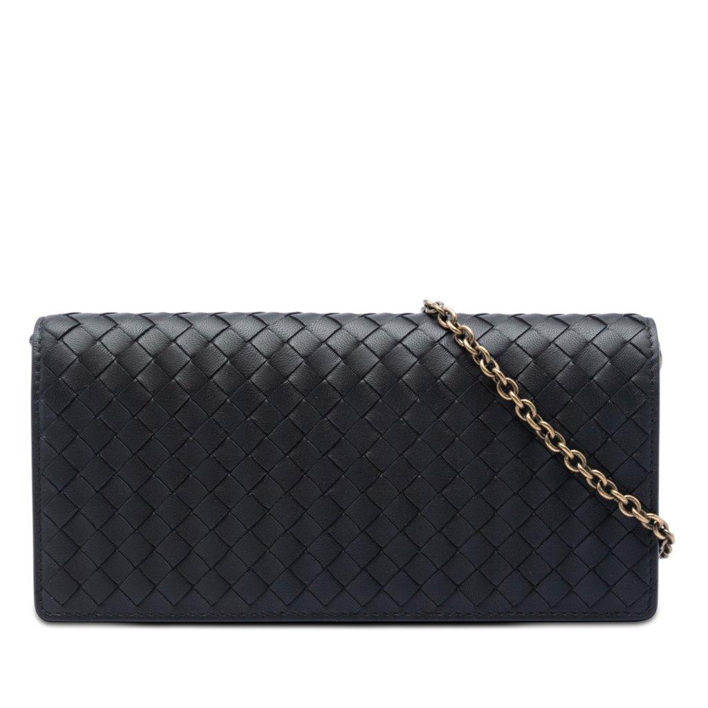 Bottega Veneta محفظة Nappa Intrecciato Continental على السلسلة