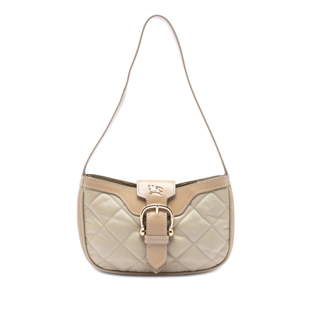 Burberry Quilted Nylon and Leather Sophie Shoulder Bag