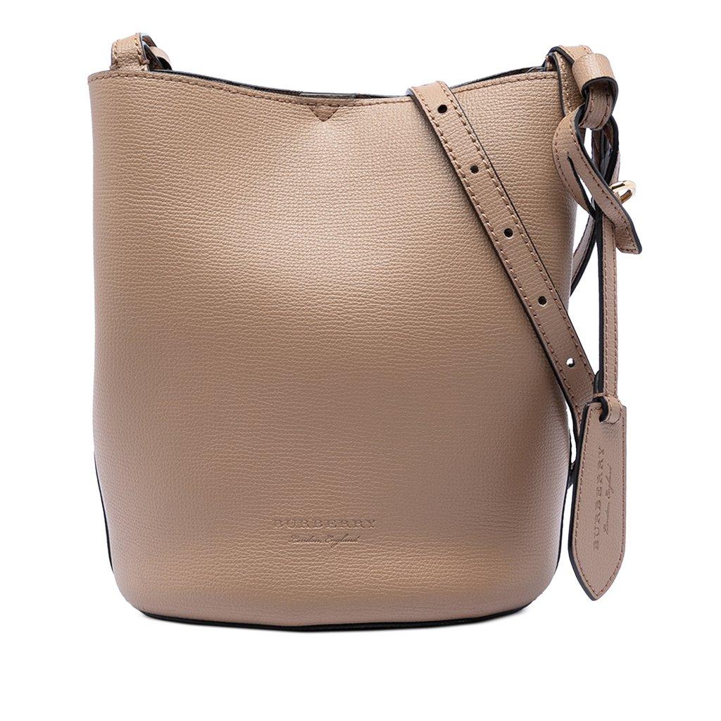 Burberry Leather Lorne Bucket Bag