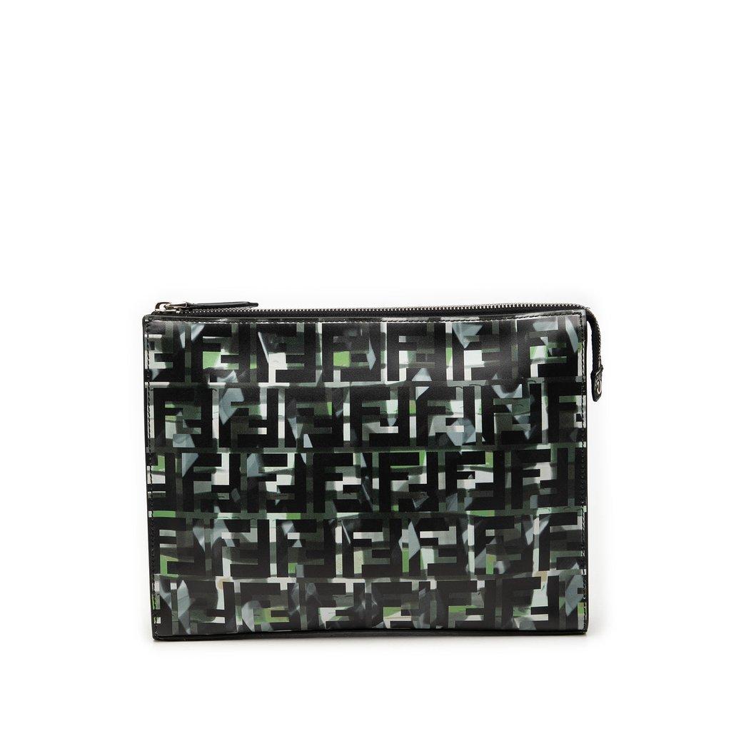 Fendi FF 1974 Nylon Camouflage Clutch