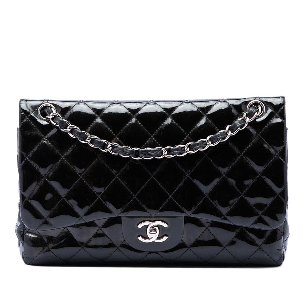 Chanel Jumbo Classic Patent Double Flap