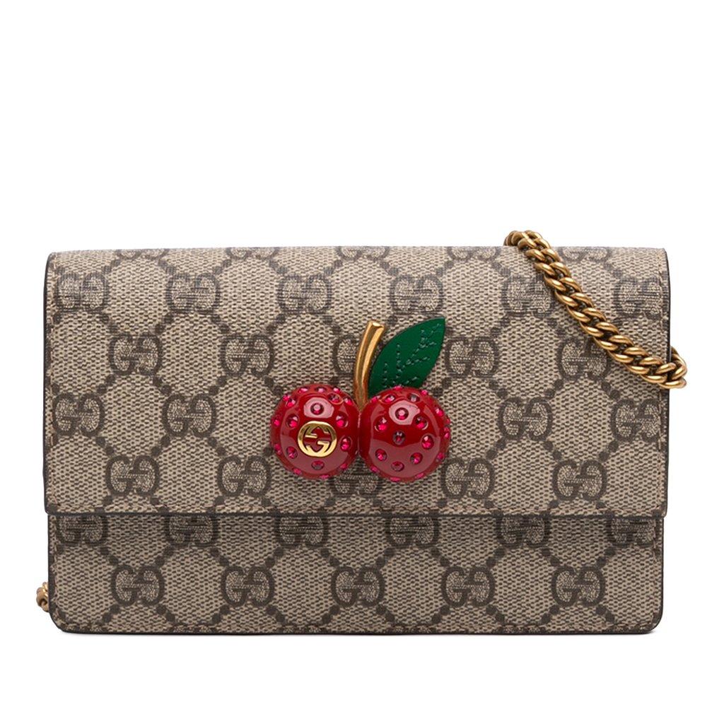 Gucci حقيبة كروسبودي صغيرة من طراز GG Supreme Cherry
