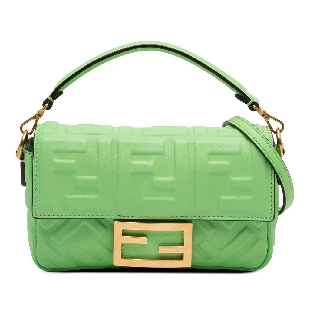 Fendi حقيبة صغيرة من الجلد المنقوش بنقشة زوكا