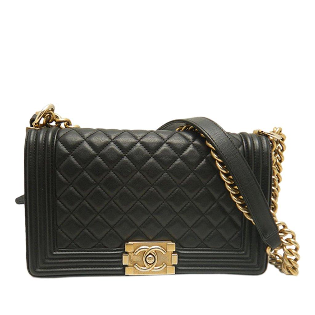 Chanel Old Medium Quilted Lambskin Boy Flap