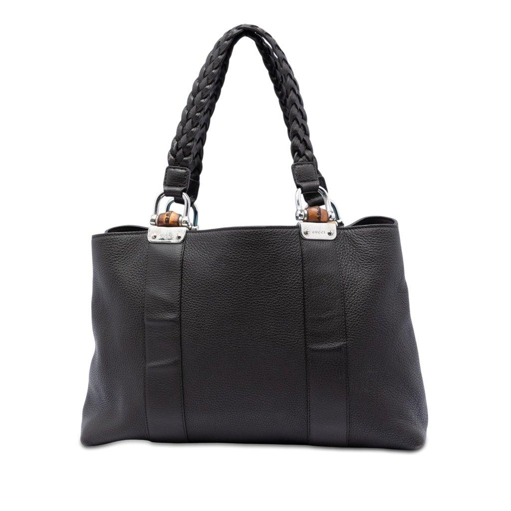 Gucci Calfskin Bamboo Libeccio Tote