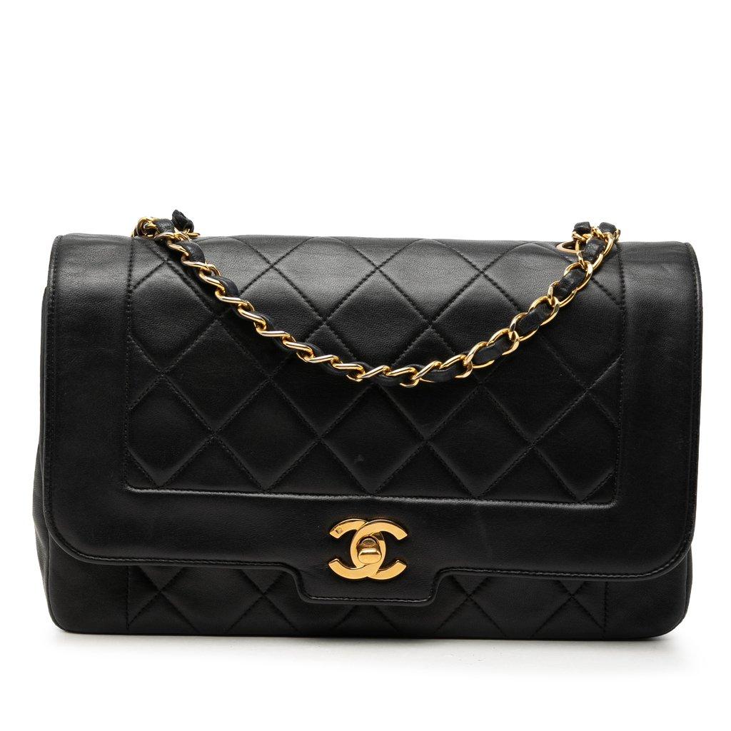 Chanel Medium Lambskin Diana Full Flap