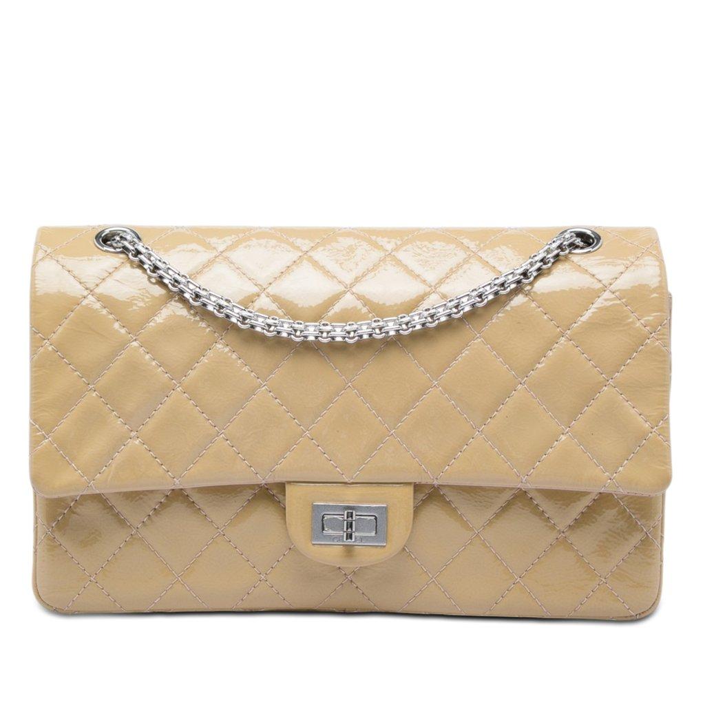 Chanel Quilted Crinkled Patent Reissue 2.55 Double Flap 226