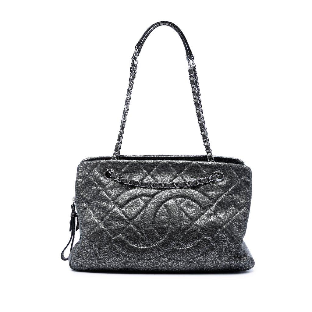 Chanel CC Quilted Caviar Chain Tote