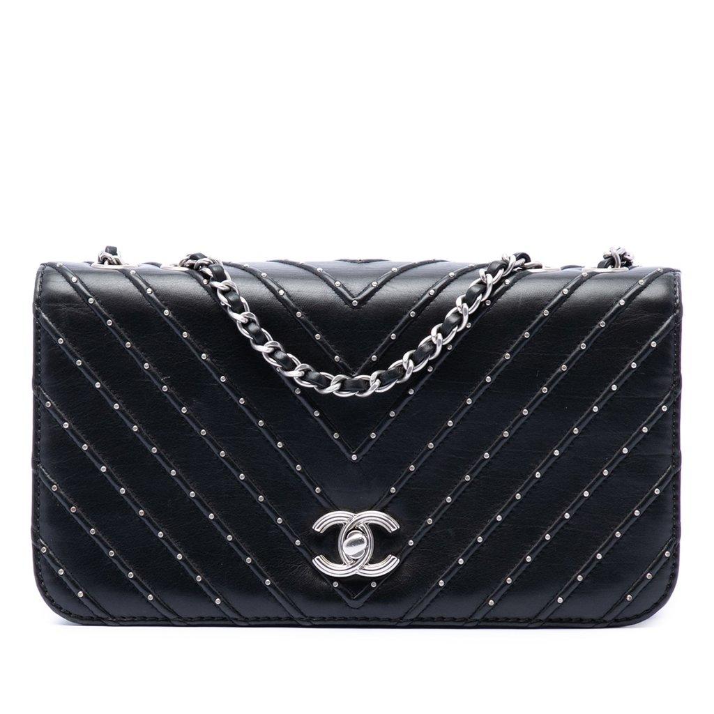 Chanel Chevron Lambskin Stud Wars Full Flap