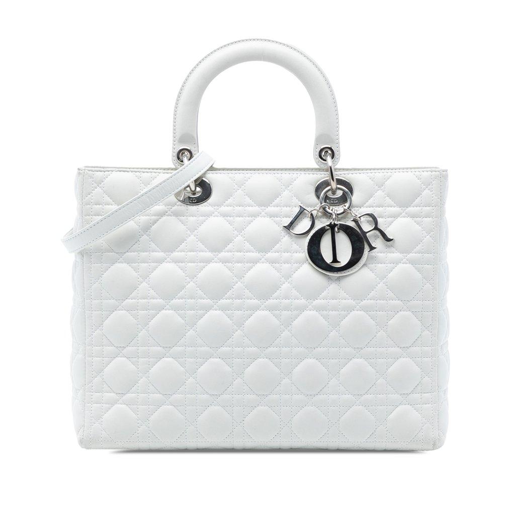 Dior علبة كبيرة من جلد الخراف ليدي ديور