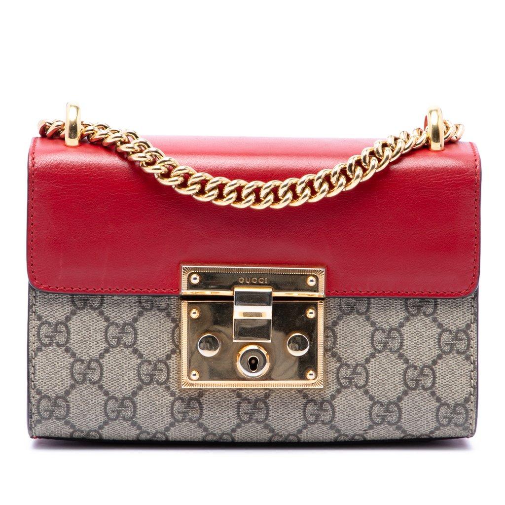 Gucci Small GG Supreme Padlock Crossbody