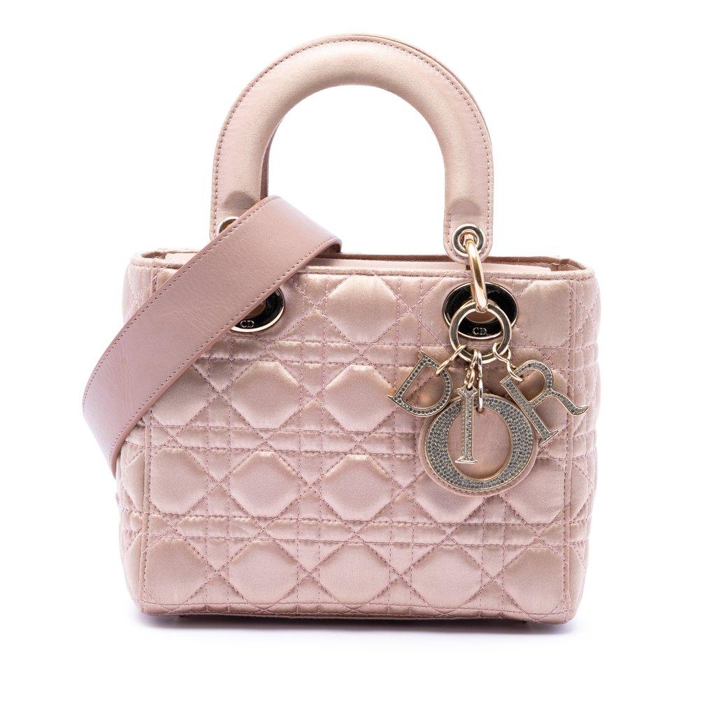Dior Small Satin Cannage Swarovski Lady Dior