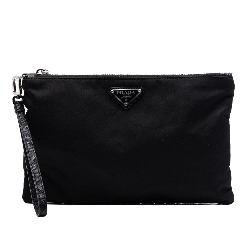 Prada Re Nylon Wristlet Clutch