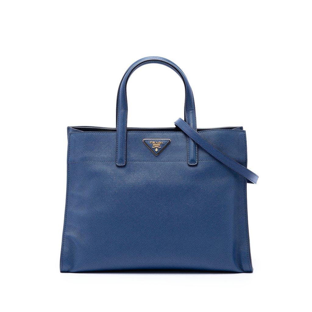 Prada Saffiano Soft Triple Pocket Tote