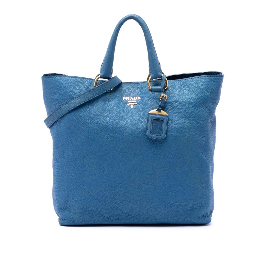 Prada Vitello Daino Open Convertible Tote