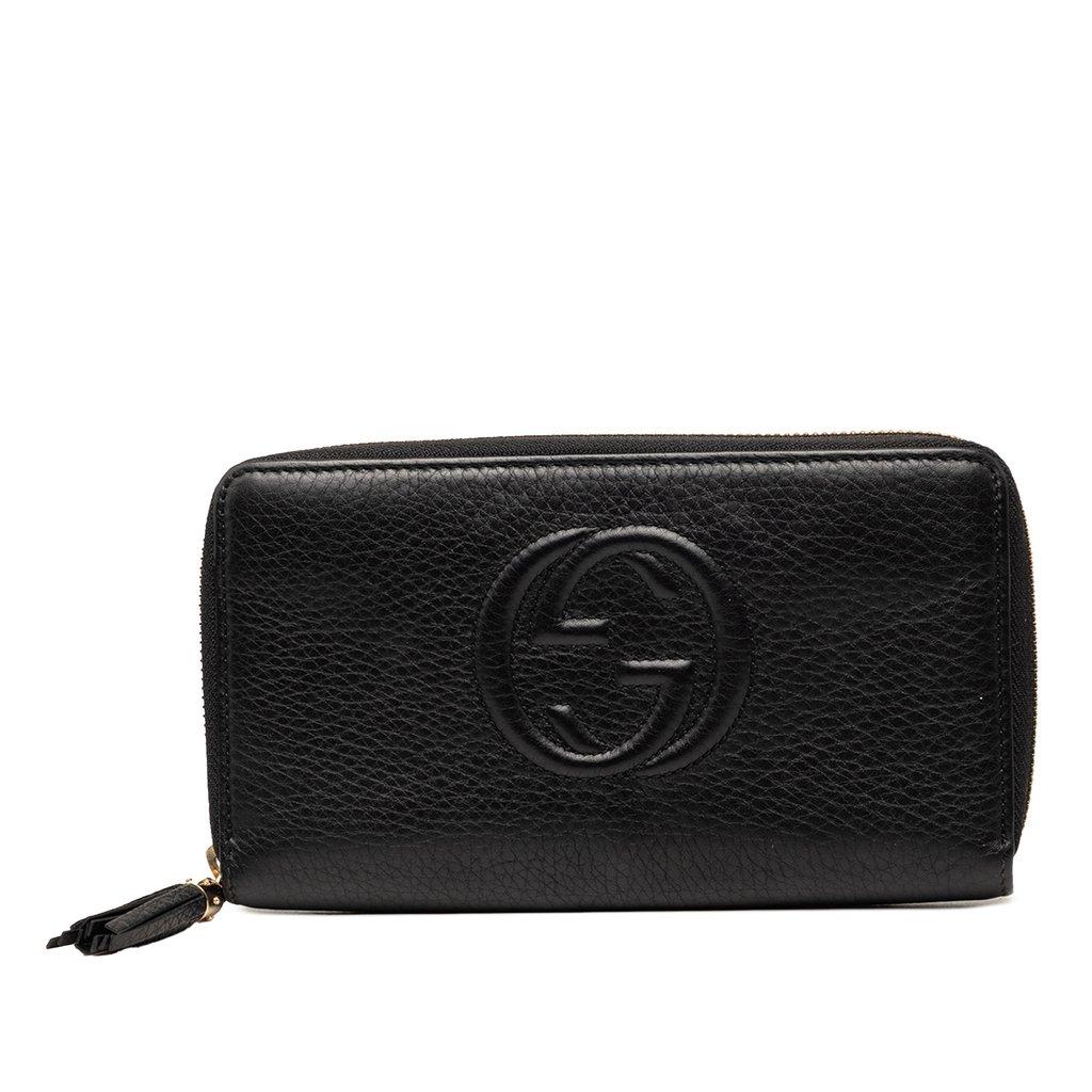 Gucci Calfskin Soho Zip Around Continental Wallet