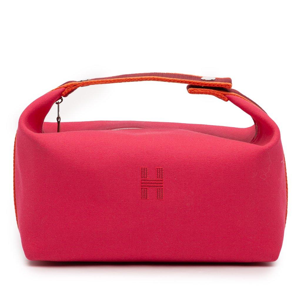 Hermès حقيبة كبيرة لإكسسوارات العروس من قماش التويل