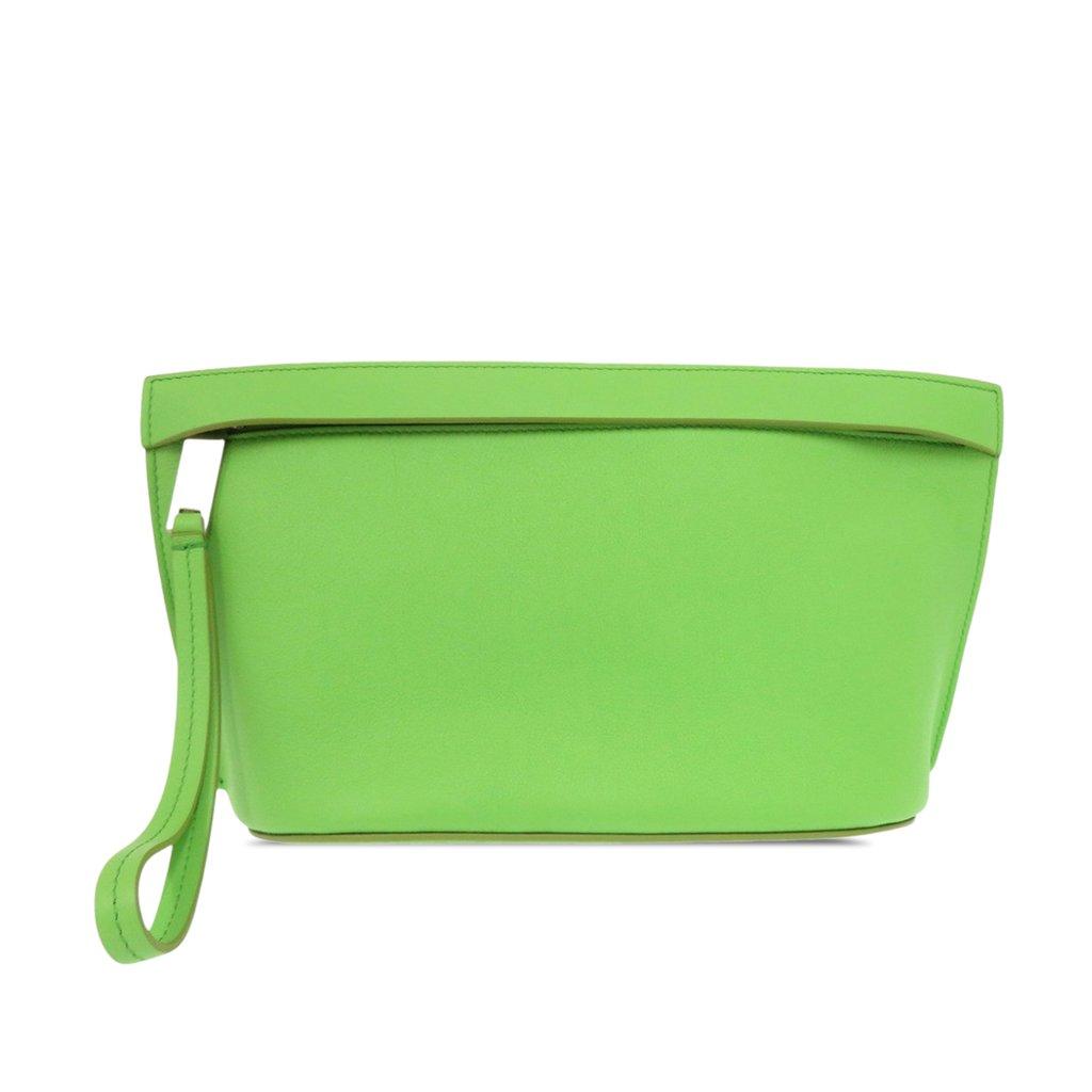 Ferragamo Leather Wristlet Clutch