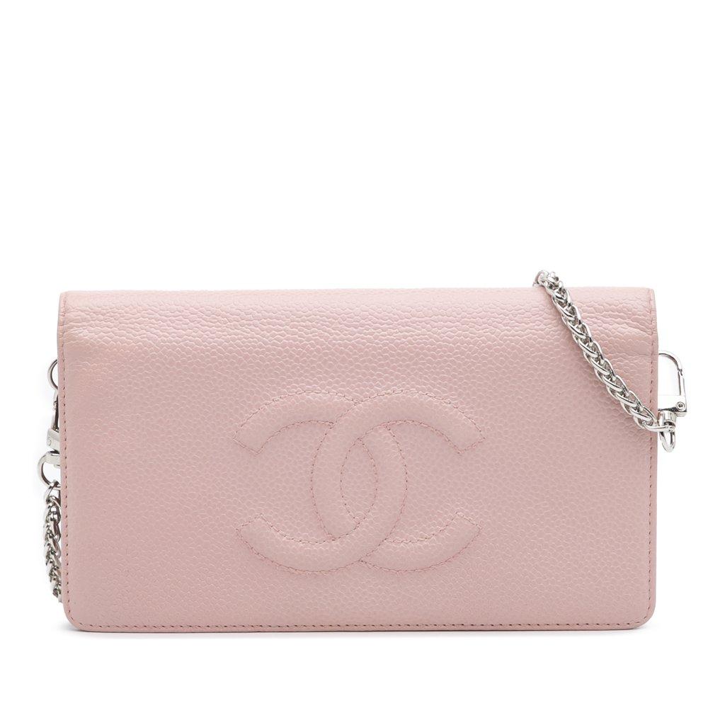 Chanel محفظة CC Caviar على سلسلة