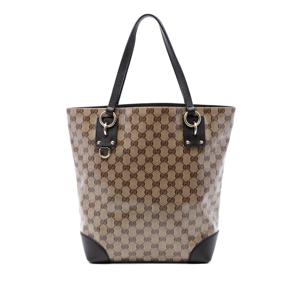 Gucci حقيبة يد مزينة بتعليقة عمودية من الكريستال GG