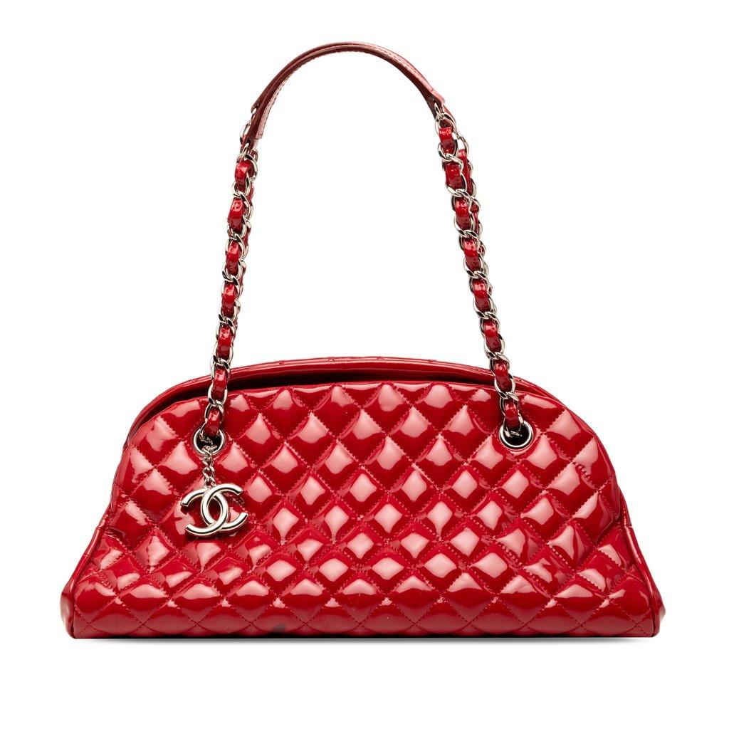 Chanel Medium Quilted Patent Just Mademoiselle Bowling Bag