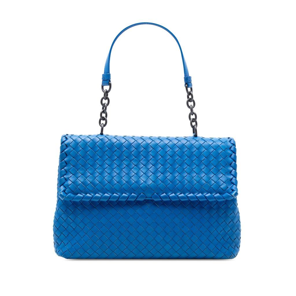 Bottega Veneta حقيبة كتف متوسطة الحجم من نابا إنترشياتو أوليمبيا