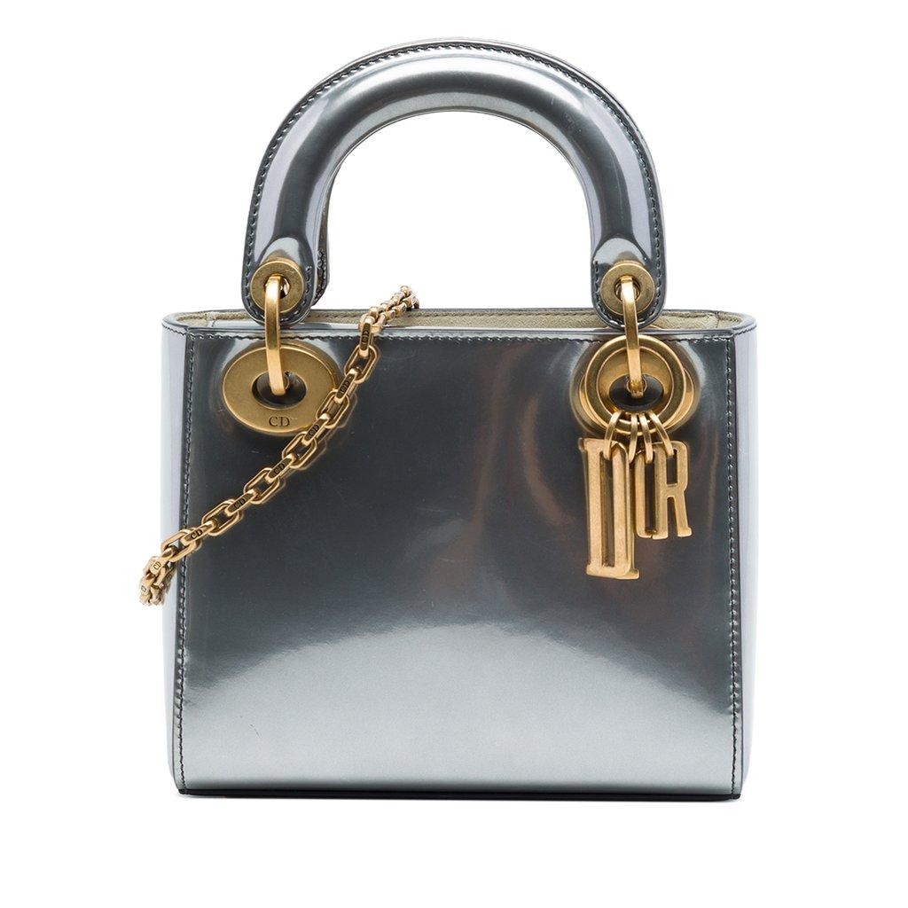 Dior Mini Metallic Patent Lady Dior