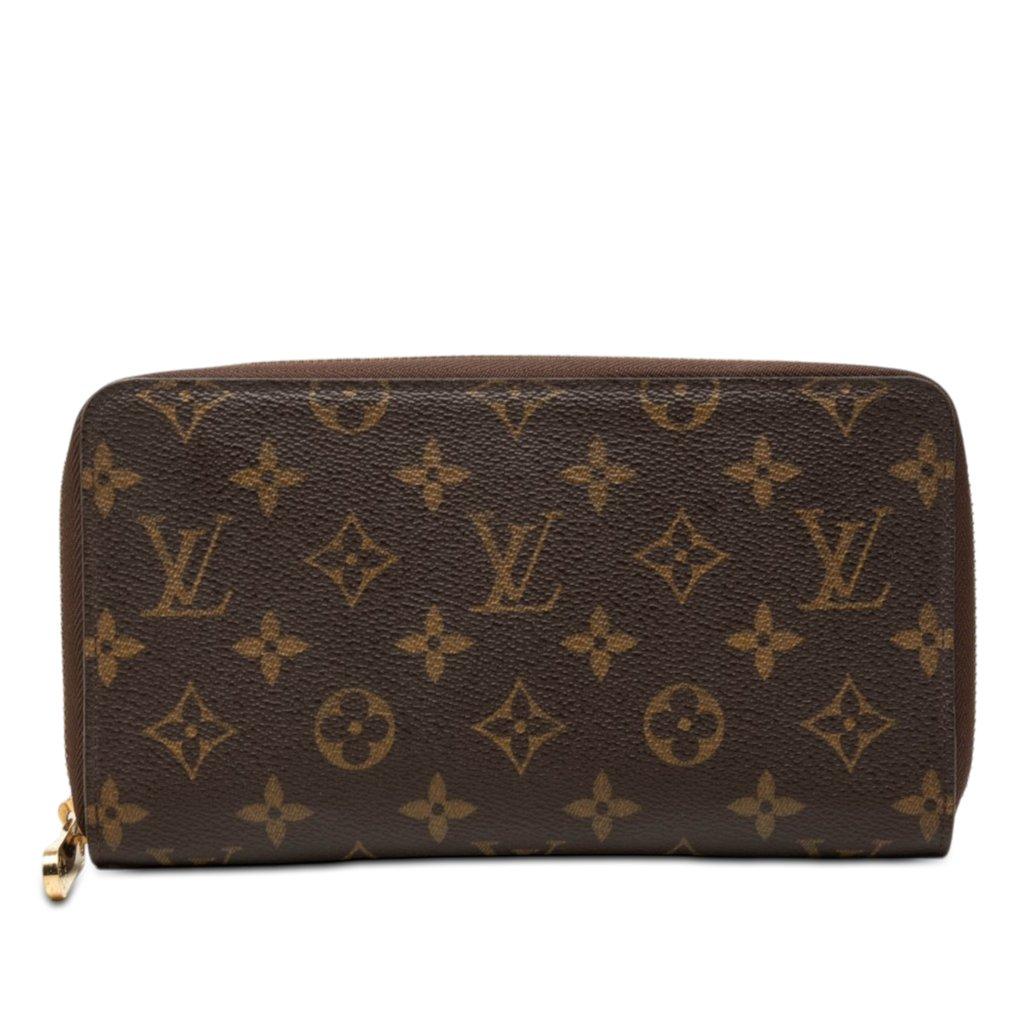 Louis Vuitton محفظة تنظيمية بسحاب بنقش الأحرف الأولى