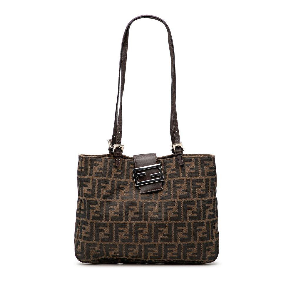 Fendi حقيبة كتف من قماش زوكا