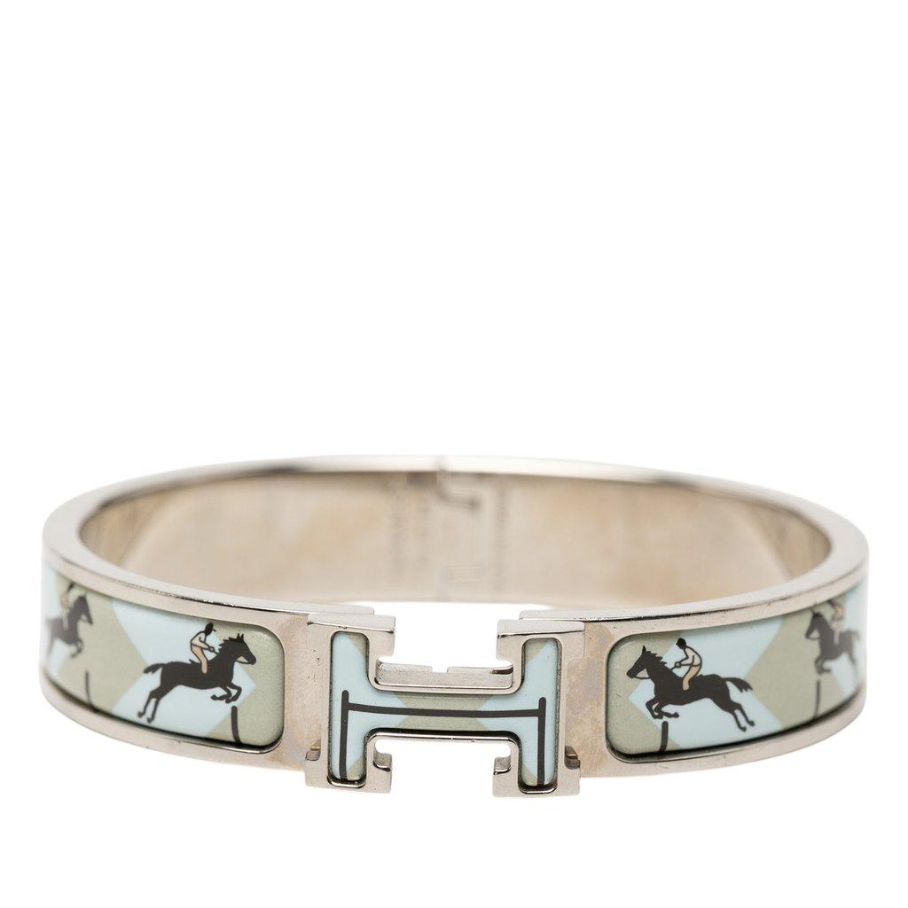 Hermès Narrow Enamel  Les Allures Clic H Bracelet PM