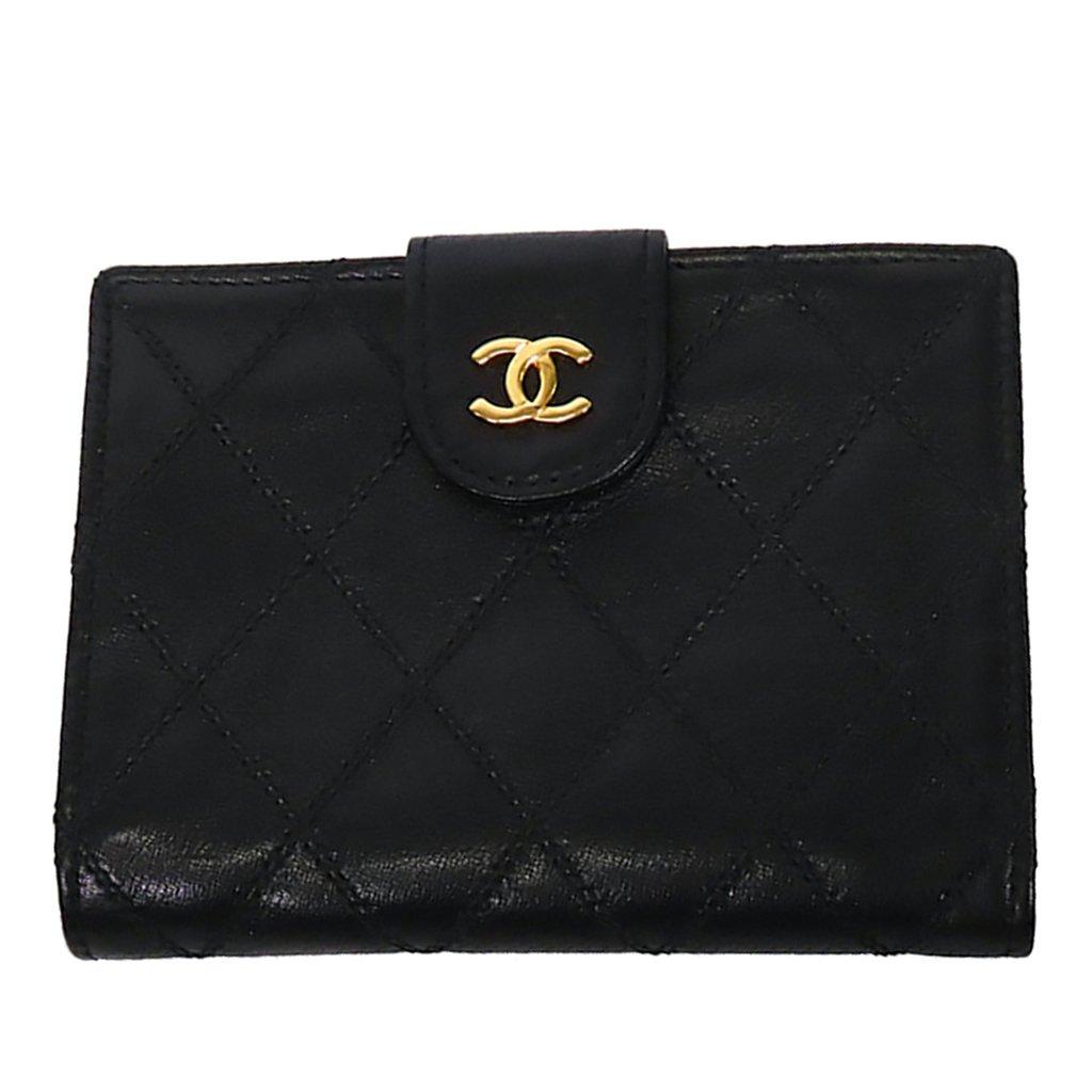 Chanel CC Quilted Lambskin Bifold Compact Wallet