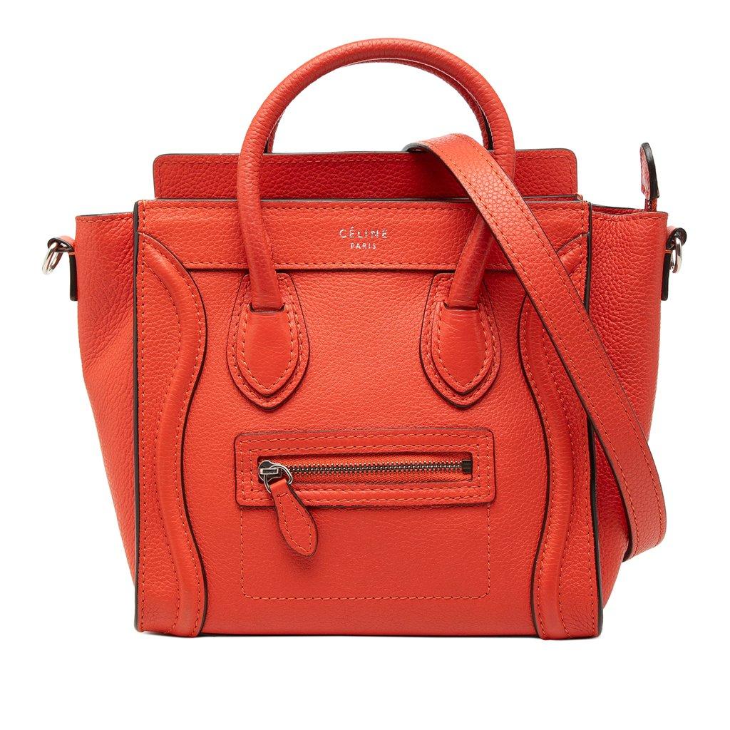 Celine Nano Leather Luggage Tote