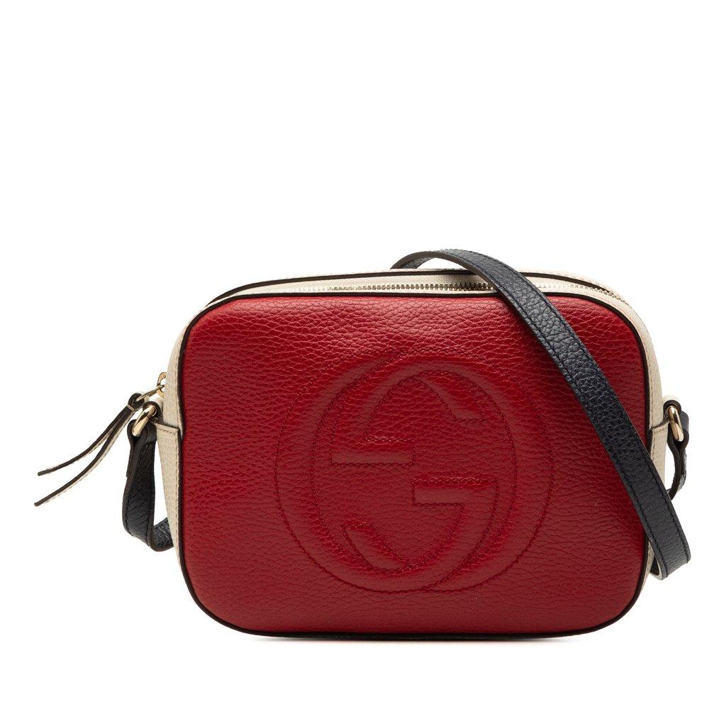 Gucci حقيبة كروس صغيرة من الجلد ثلاثي الألوان بتصميم سوهو ديسكو