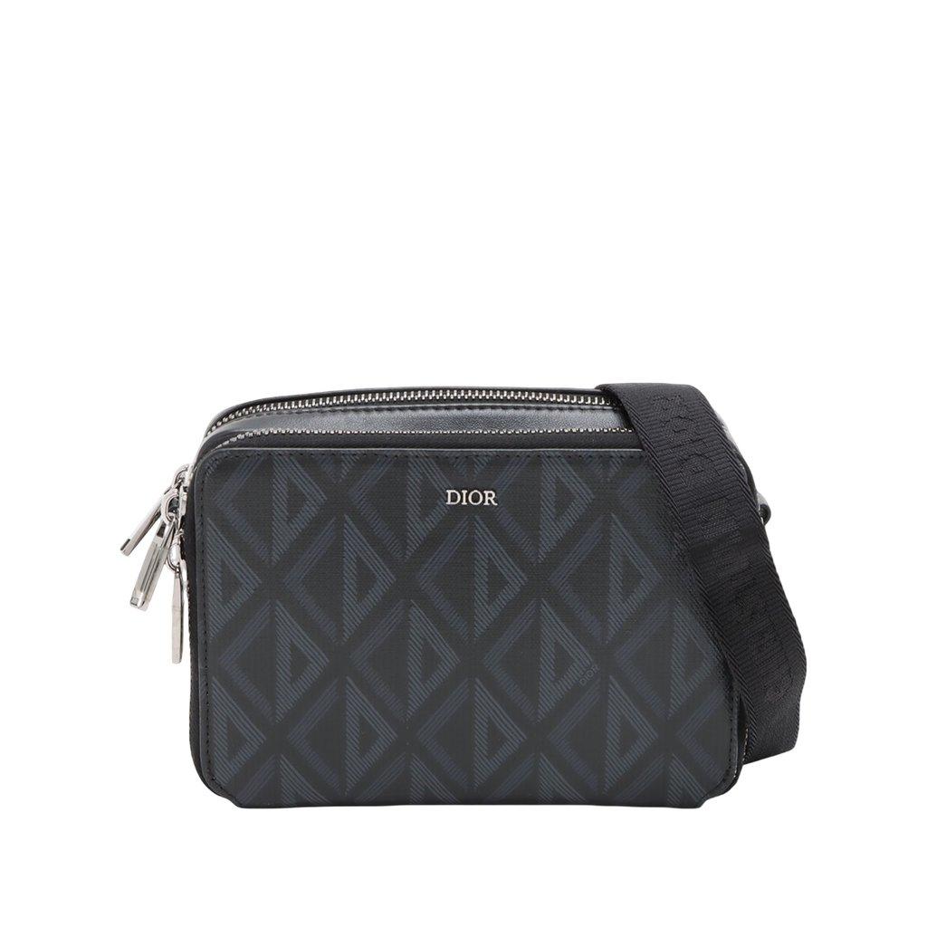 Dior Coated Canvas CD Diamond Messenger Pouch