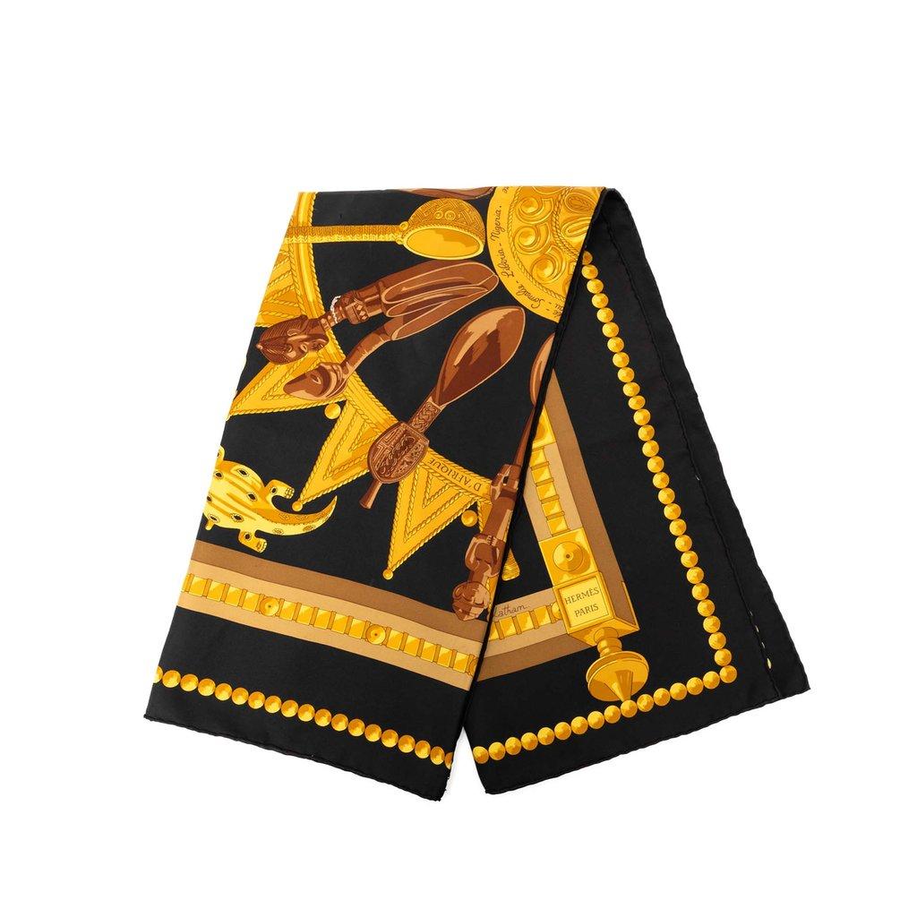 Hermès Cuillers d Afrique Silk Scarf 90