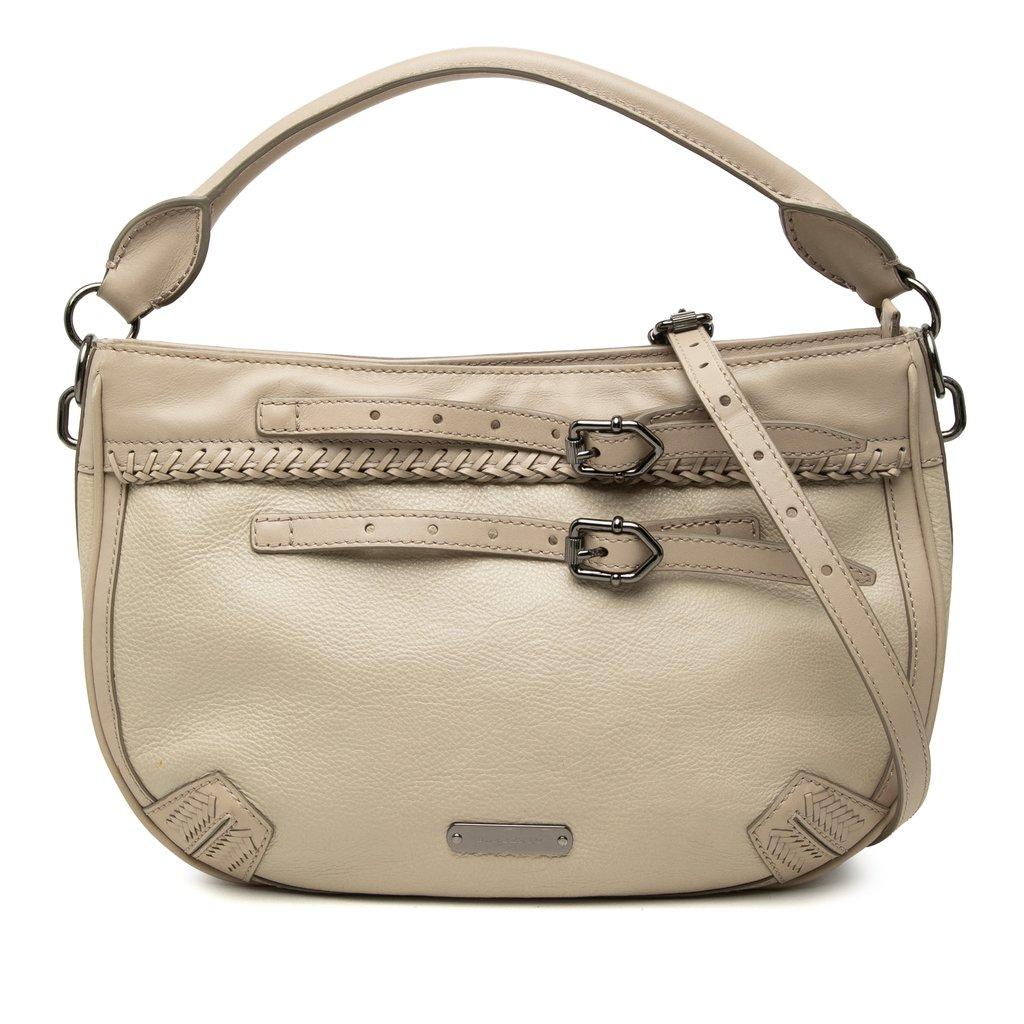 Burberry Small Bicolor Leather Waltham Satchel